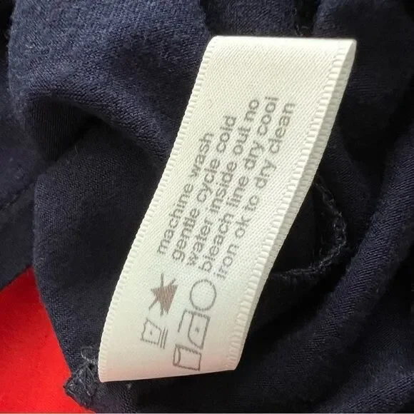 Three Dots Red, White, and Blue Color Block Hi Lo Dress size S - Picture 12 of 13